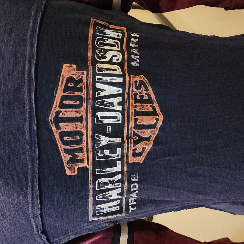 Harley Davidson black, burgundy white stripe (M) - Picture 7 of 9